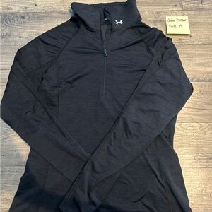 LIKE NEW! Under Armour Black Quarter-Zip Pullover